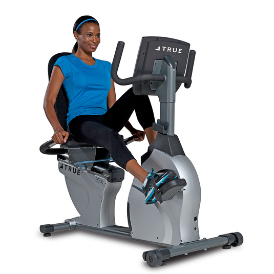 True Fitness ES700 T9 Touchscreen Recumbent Bike