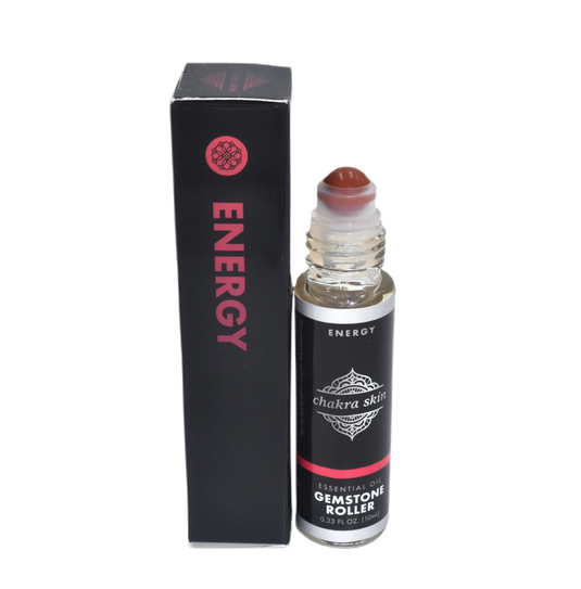 CBD Essential Oil Gemstone Roller • Energy